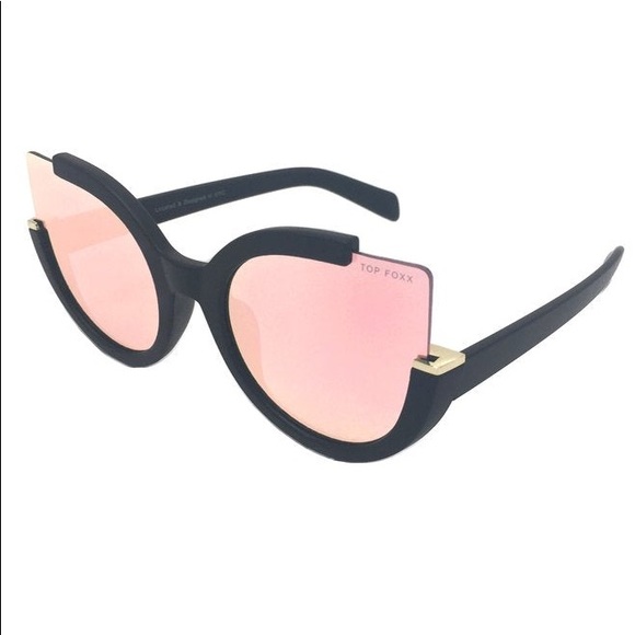 Topfoxx Accessories - TOPFOXX Chloe Rose Gold Sunglasses